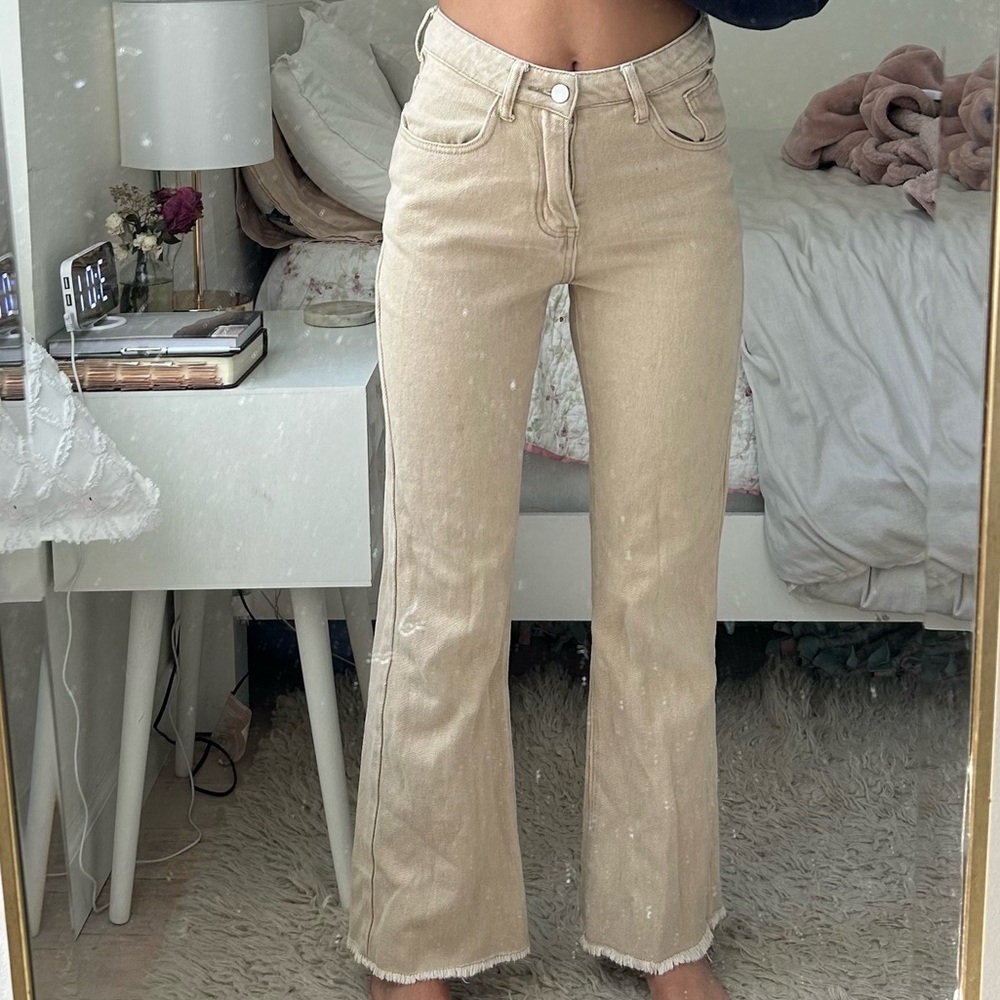 Tan bootcut pants - Picture 3 of 4